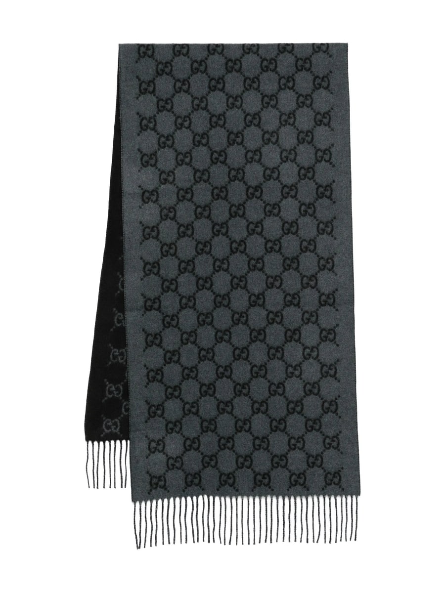 Gucci Gucci Monogram Frindge Scarf