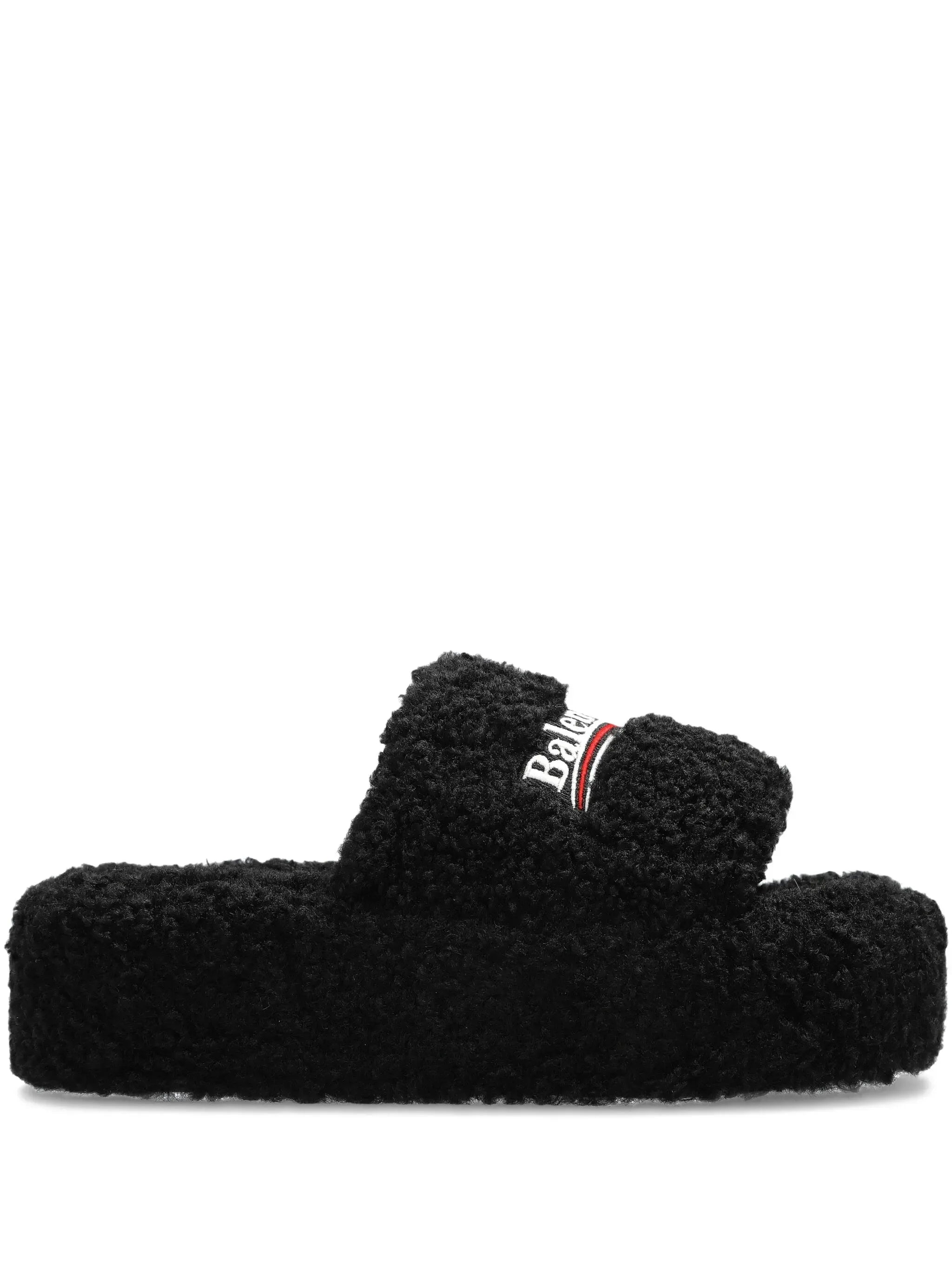 Balenciaga Balenciaga Logo-embroidered Platform Sandals