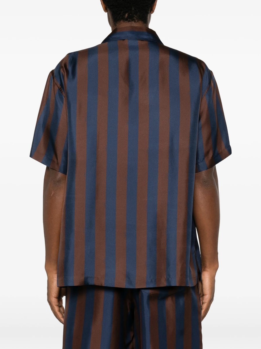 Fendi Fendi Striped Silk Shirt, view 3