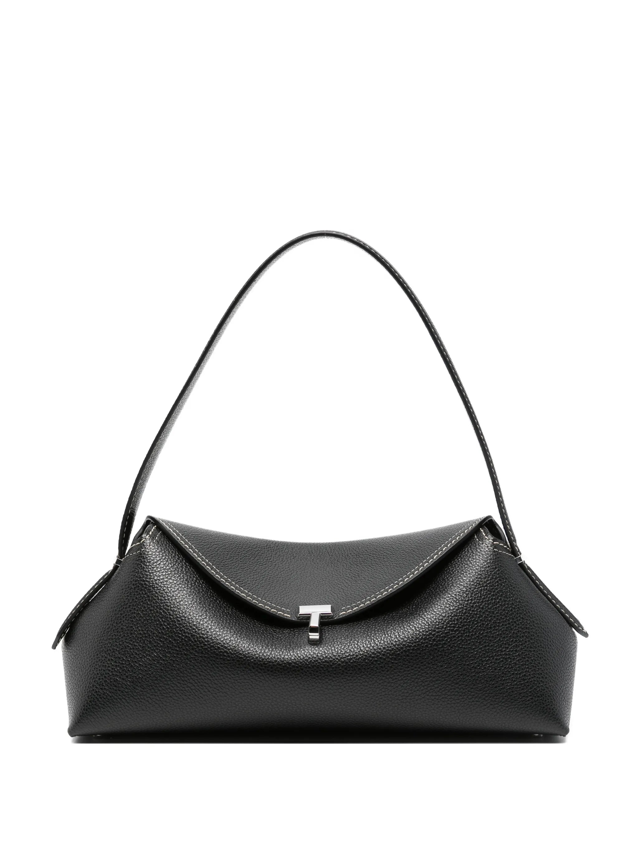 Toteme Toteme T-lock Grained-leather Shoulder Bag