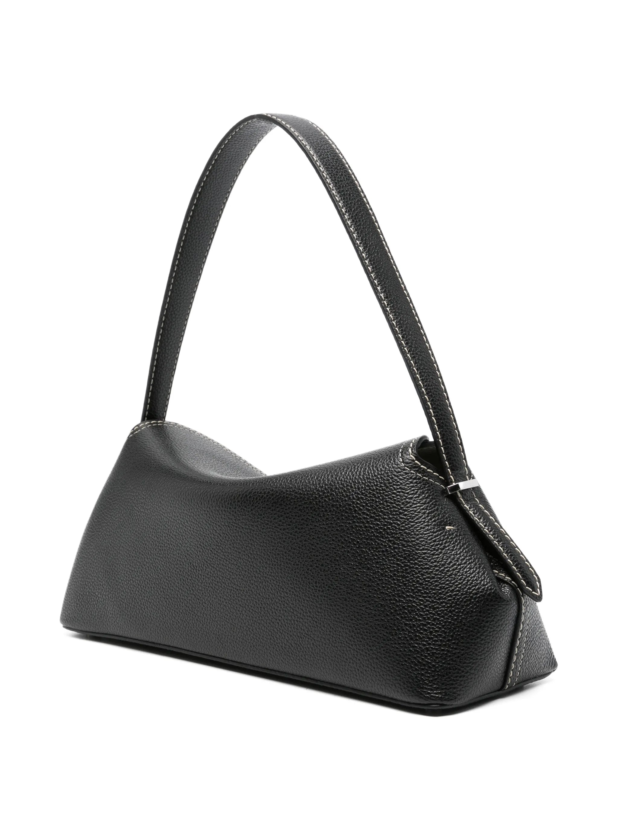 Toteme Toteme T-lock Grained-leather Shoulder Bag, view 2