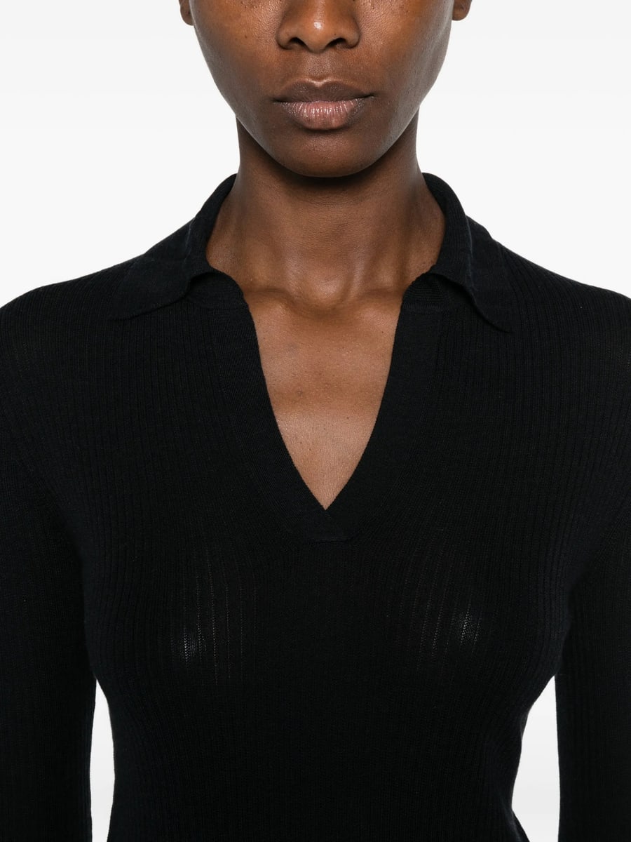 Max Mara Max Mara Ribbed-knit Gergo Sweater, view 3