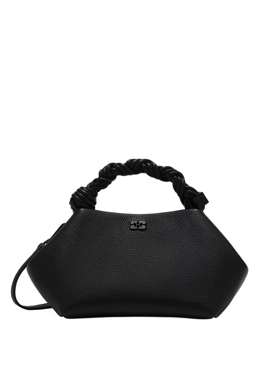 Ganni Ganni Small Bou Twisted-handle Tote Bag