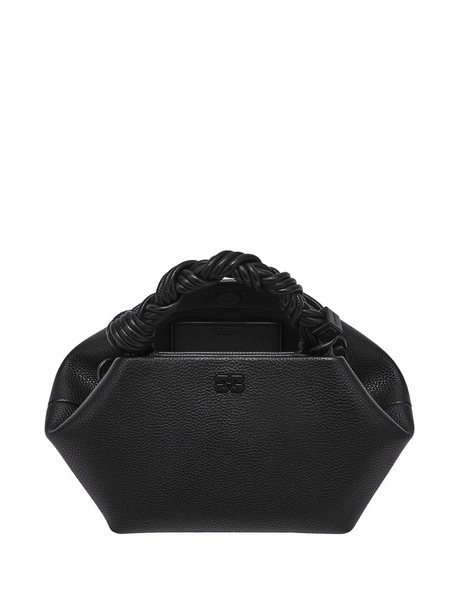 Ganni Ganni Small Bou Twisted-handle Tote Bag, view 3