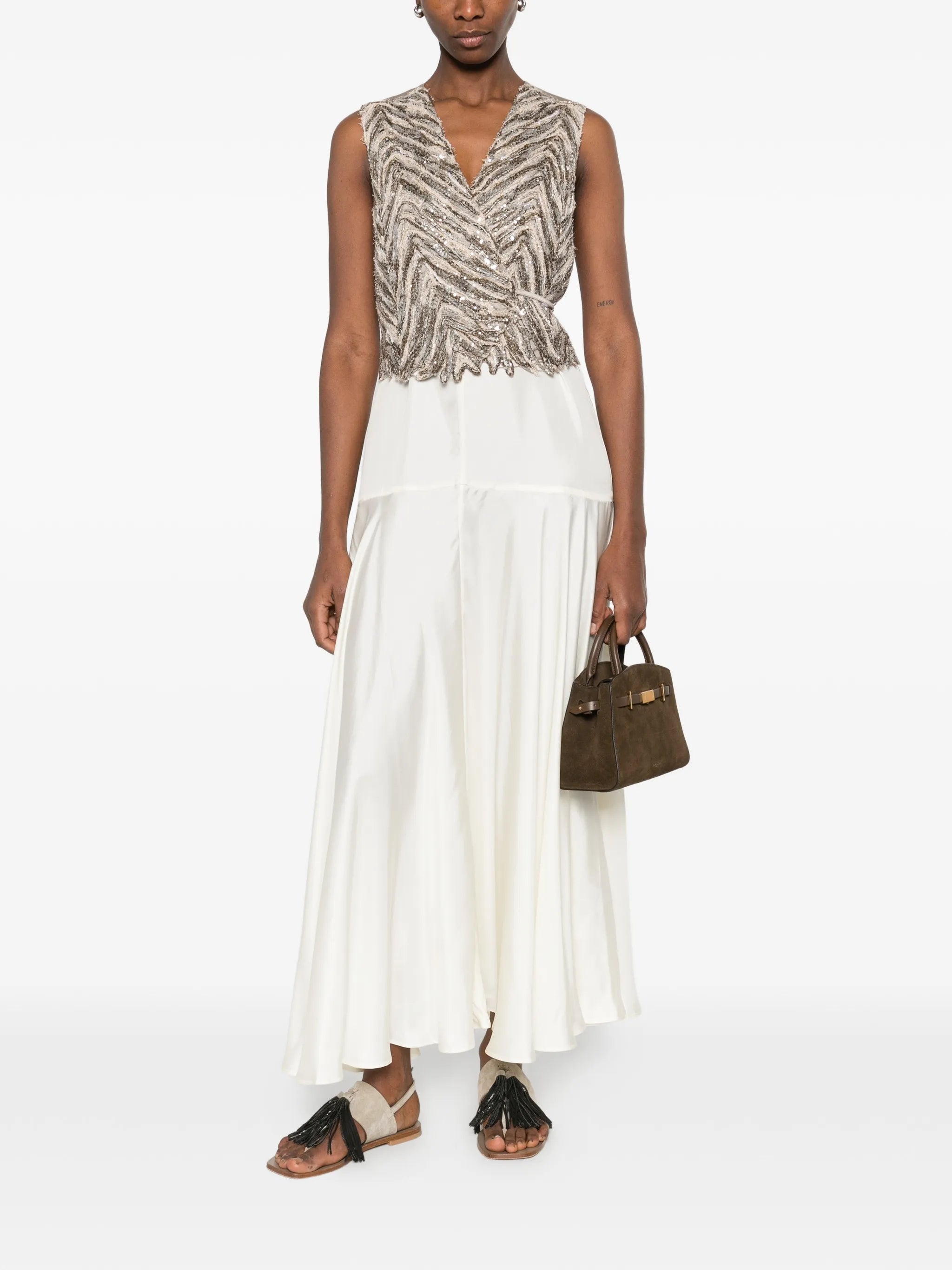 Brunello Cucinelli Brunello Cucinelli Sequin Chevron Knitwear, view 2