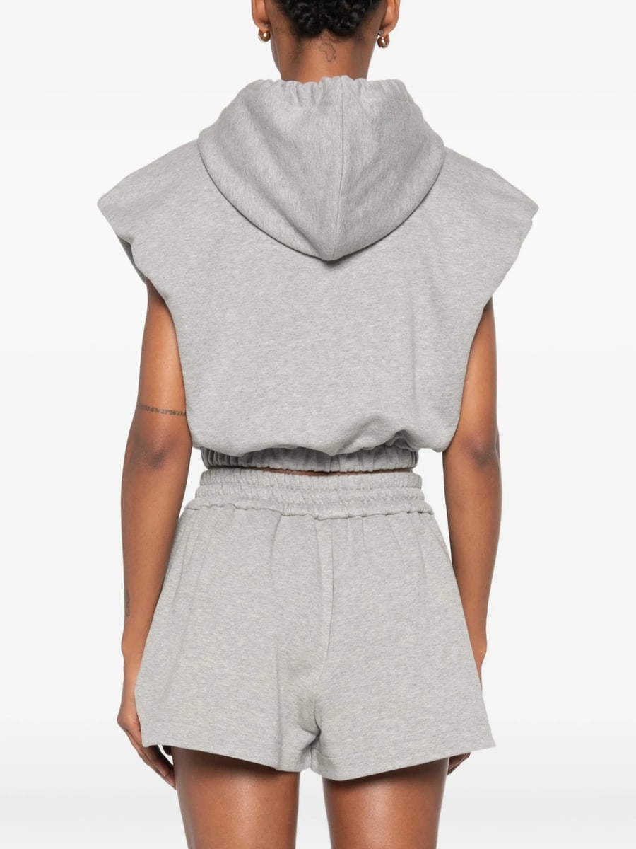 Fendi Fendi Logo-patch Sleeveless Hoodie, view 2