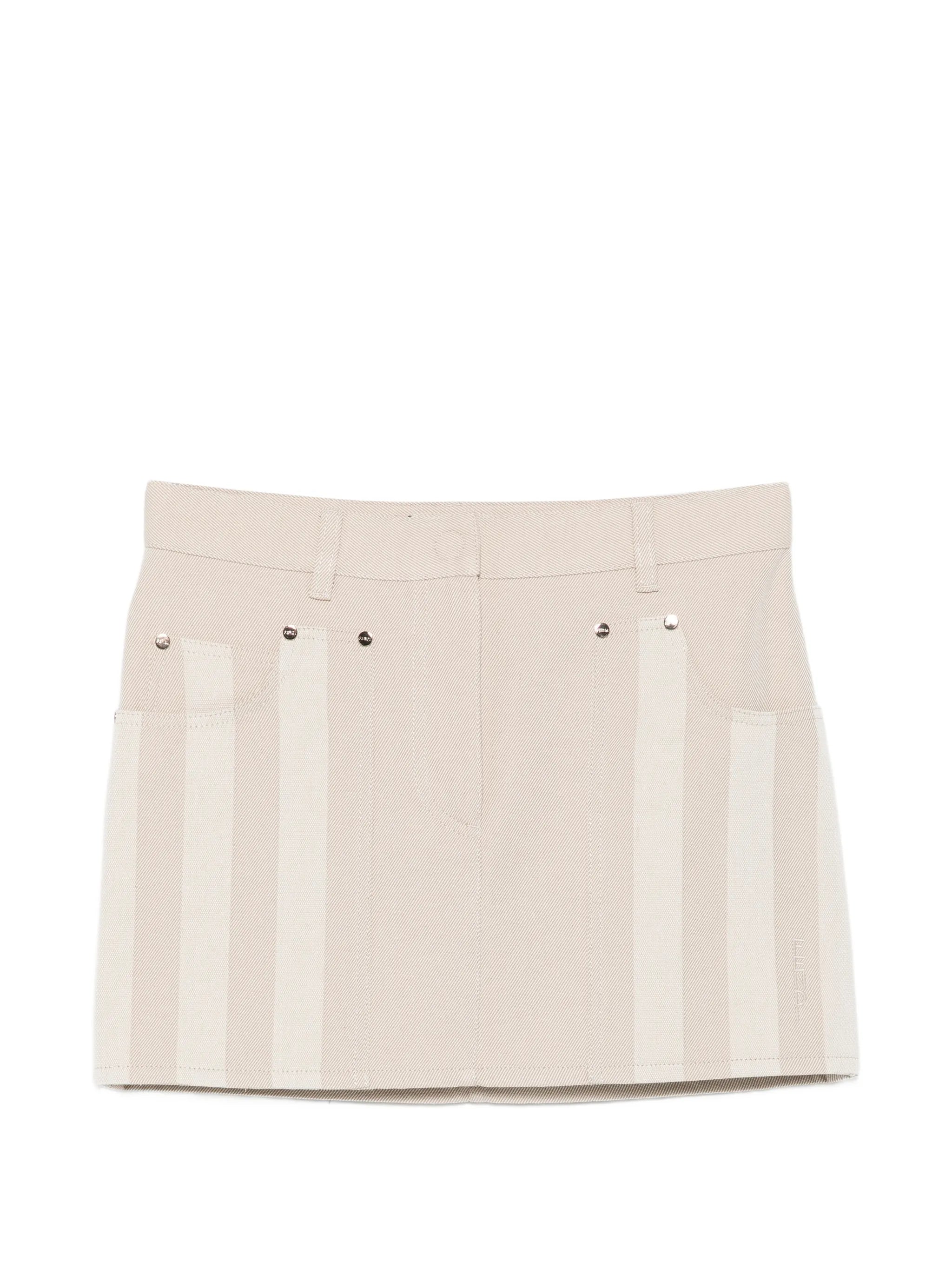 Fendi Fendi Logo-patch Mini Skirt