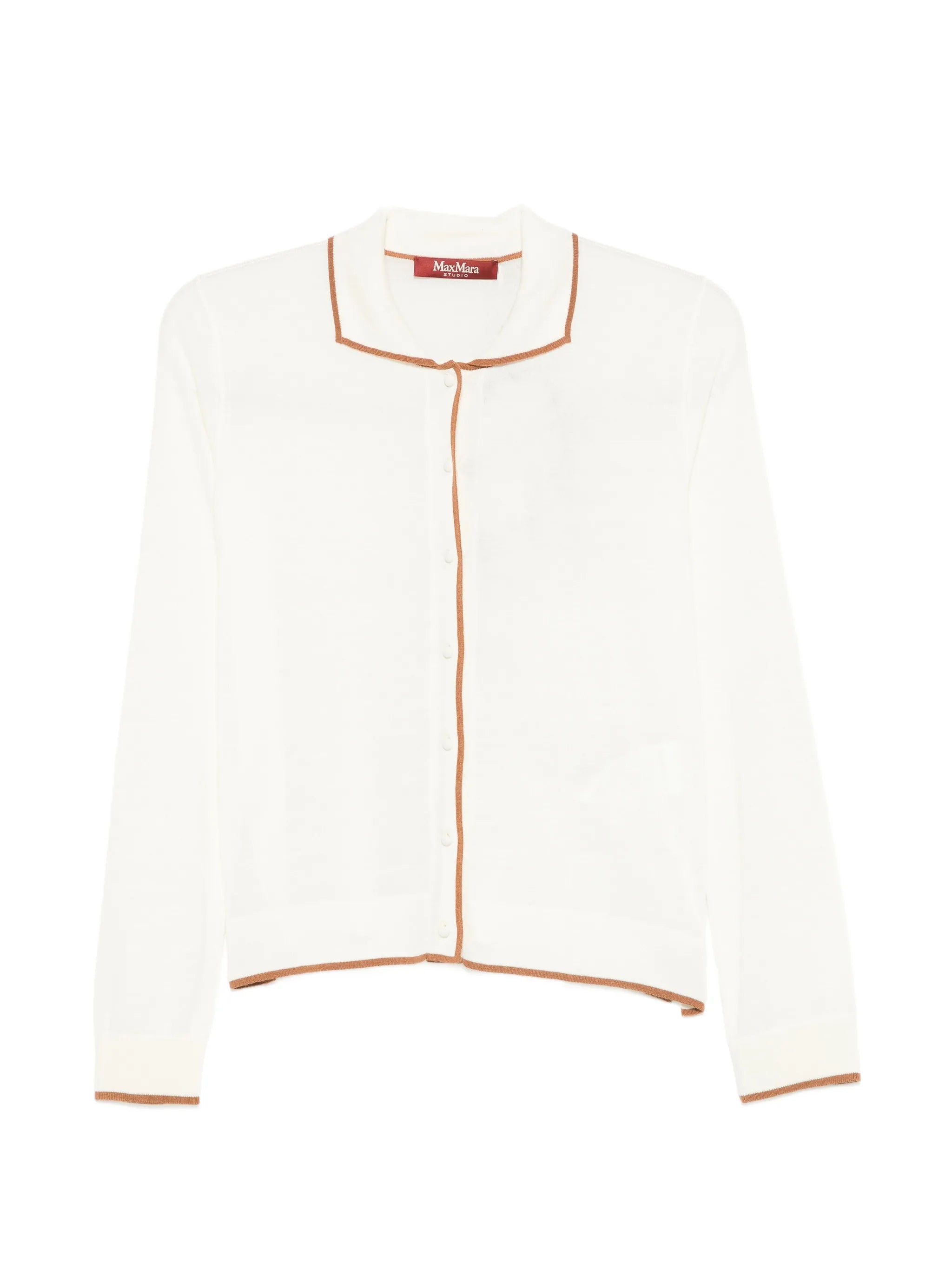 Max Mara Studio Max Mara Studio Contrast-trim Cardigan