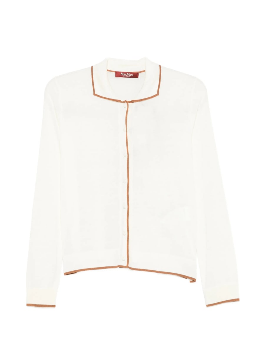Max Mara Studio Max Mara Studio Contrast-trim Cardigan