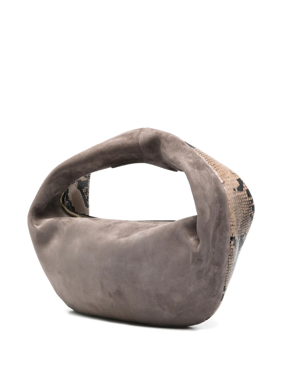 Khaite Khaite Medium Olivia Snake-effect Tote Bag, view 2