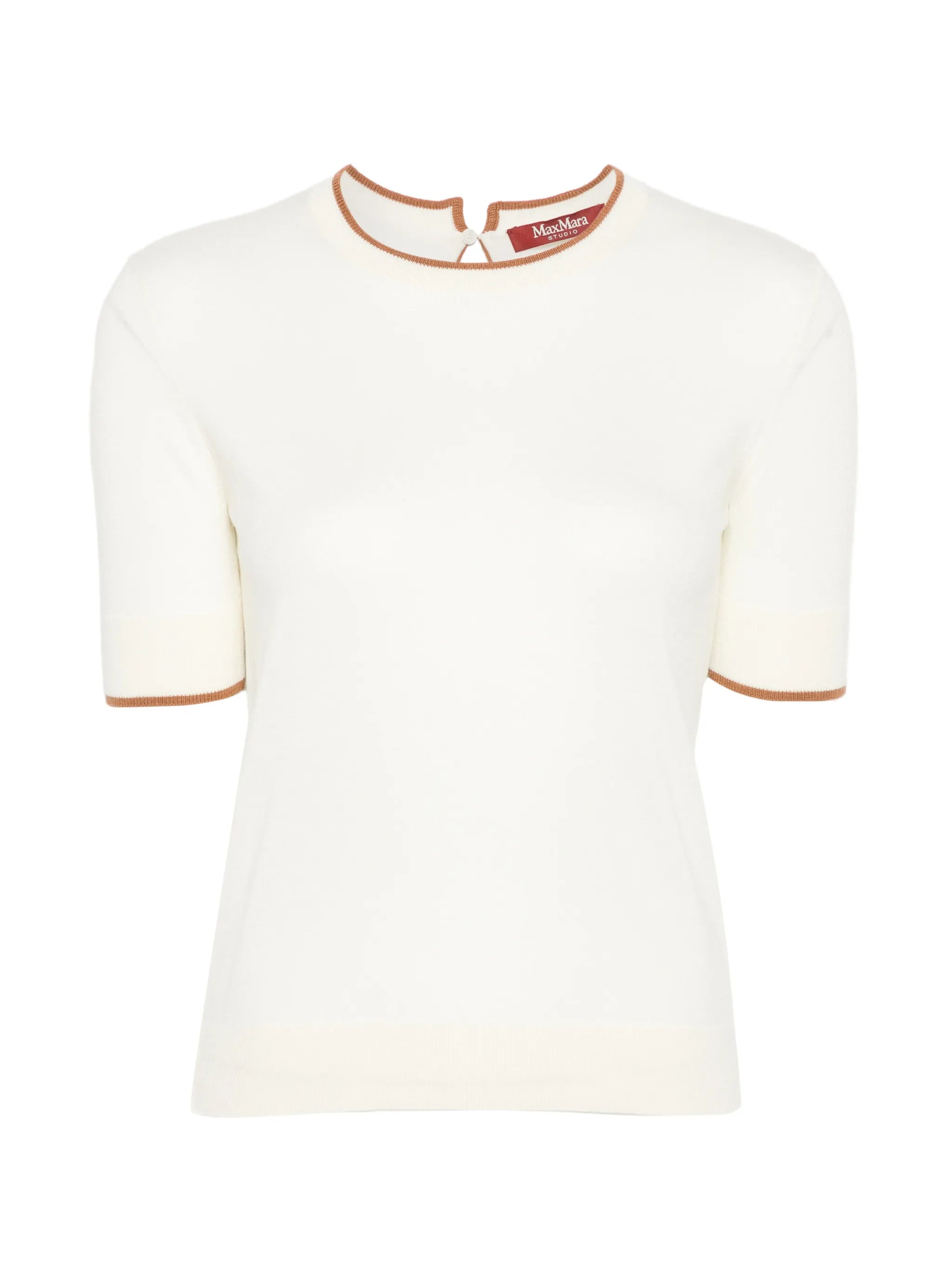 Max Mara Studio Max Mara Studio Contrast-trim Short-sleeve T-shirt