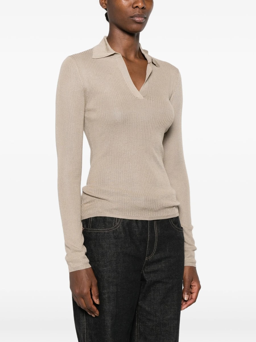 Max Mara Max Mara Ribbed-knit Fergo Sweater, view 4