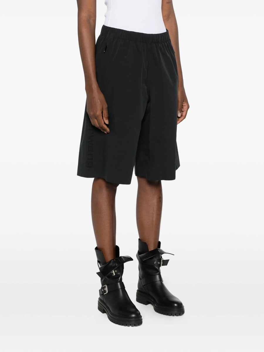 Alexander Wang Alexander Wang Perforated-logo Knee-length Shorts, view 3