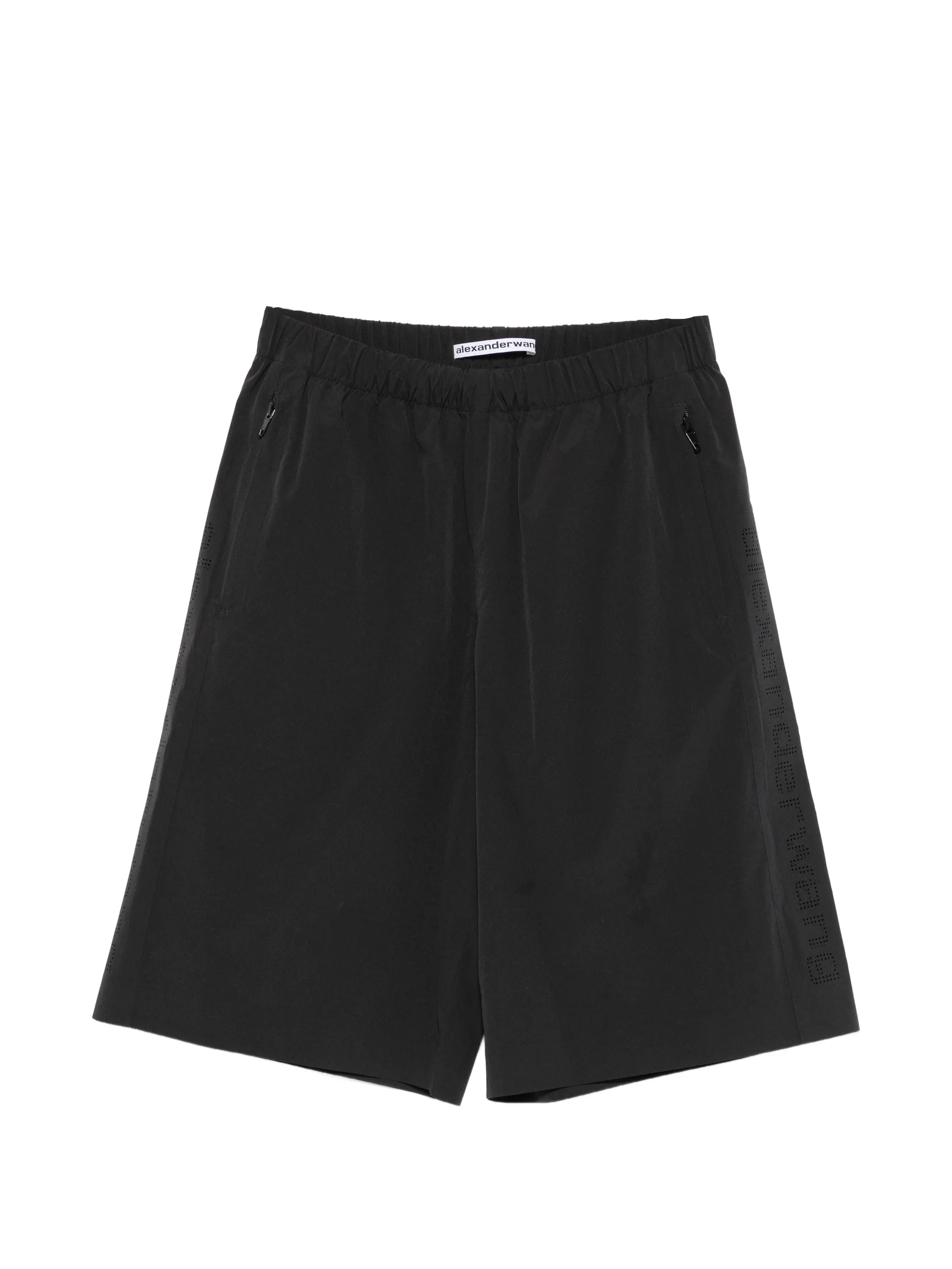 Alexander Wang Alexander Wang Perforated-logo Knee-length Shorts