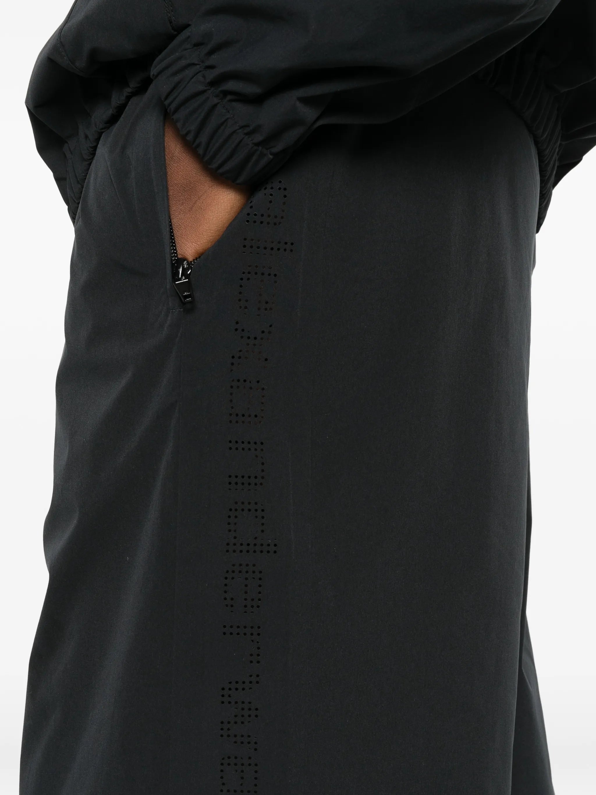 Alexander Wang Alexander Wang Perforated-logo Knee-length Shorts, view 2