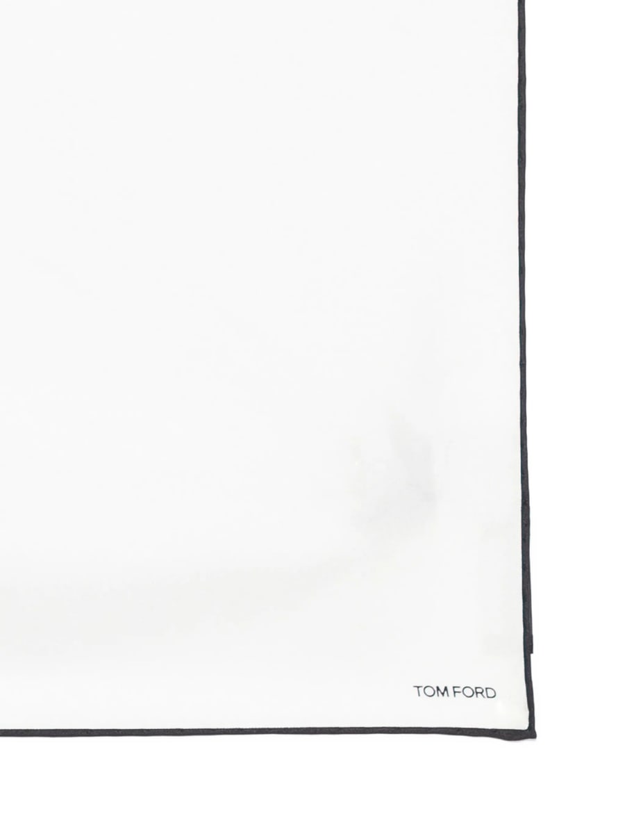Tom Ford Tom Ford Contrast-trim Pocket Square, view 2