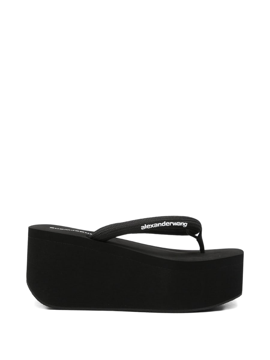 Alexander Wang Alexander Wang Logo-print Platform Sandals