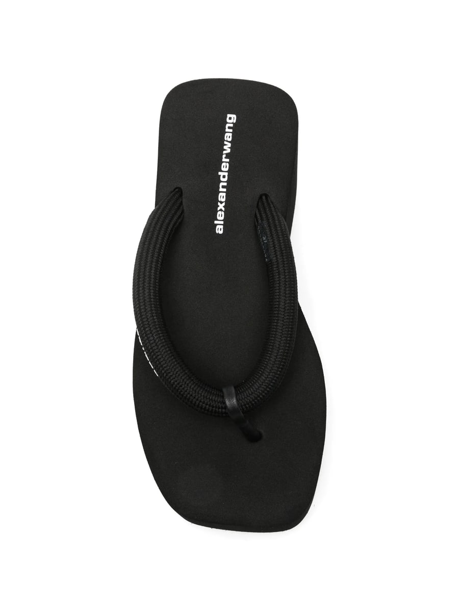 Alexander Wang Alexander Wang Logo-print Platform Sandals, view 4