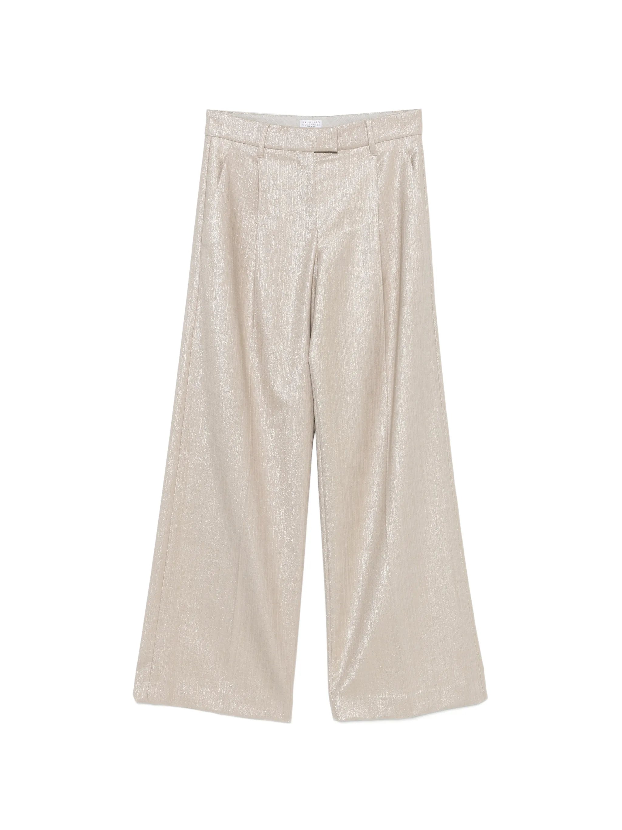 Brunello Cucinelli Brunello Cucinelli Shimmer-effect Pleated Trousers
