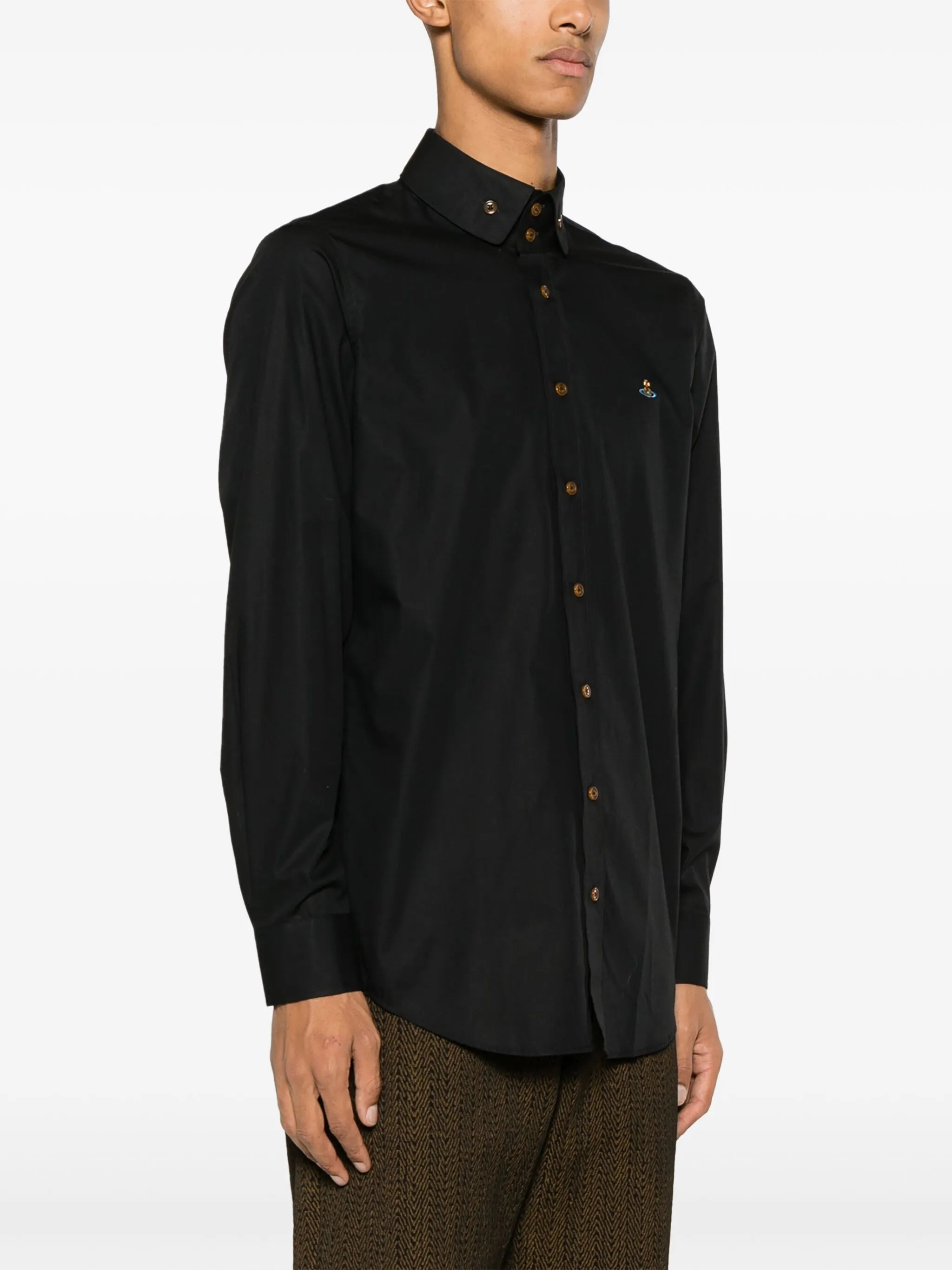 Vivienne Westwood Vivienne Westwood Orb-embroidered Poplin Shirt, view 2