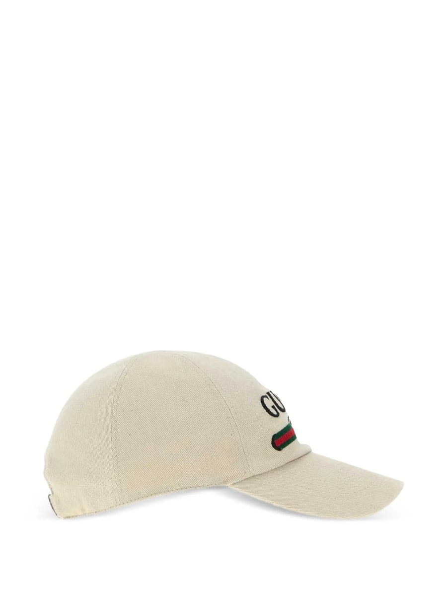 Gucci Gucci Logo-embroidered Web-stripe Baseball Cap, view 3