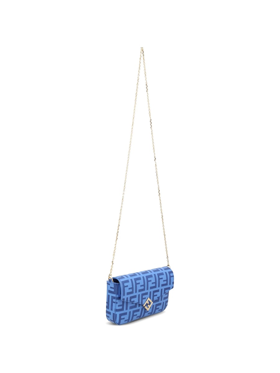 Fendi Fendi FF Diamonds Embossed Chain Wallet, view 4