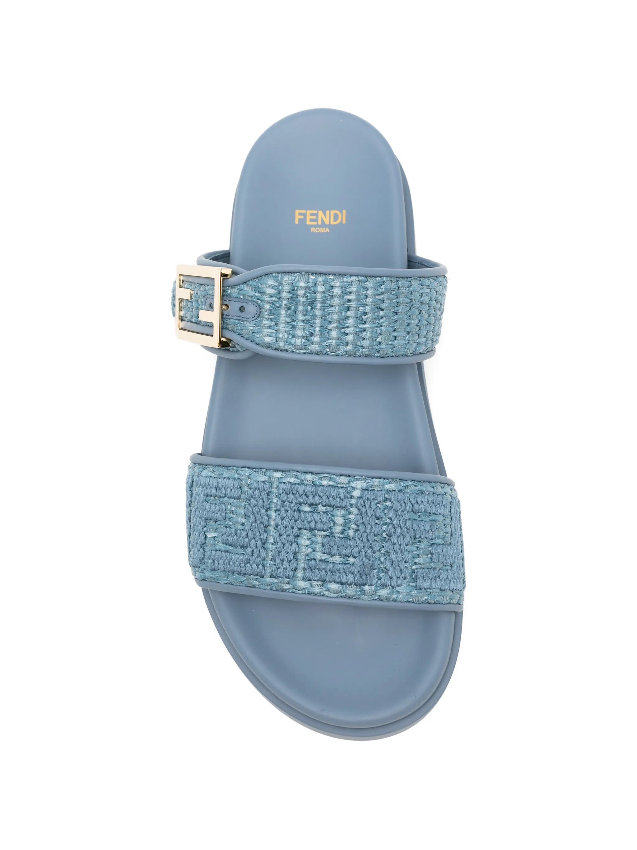 Fendi Fendi Feel Slide Buckled Flat Sandals, view 2