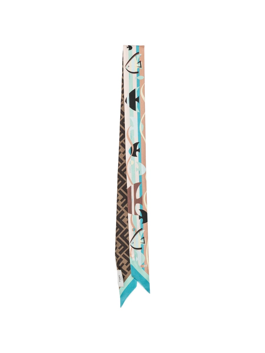 Fendi Fendi Fish-print Scarf