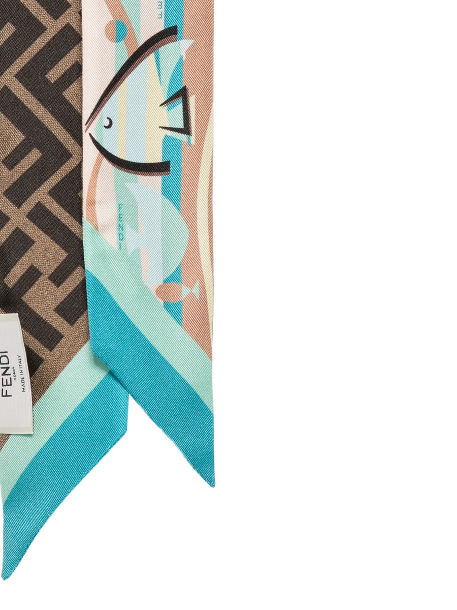 Fendi Fendi Fish-print Scarf, view 3