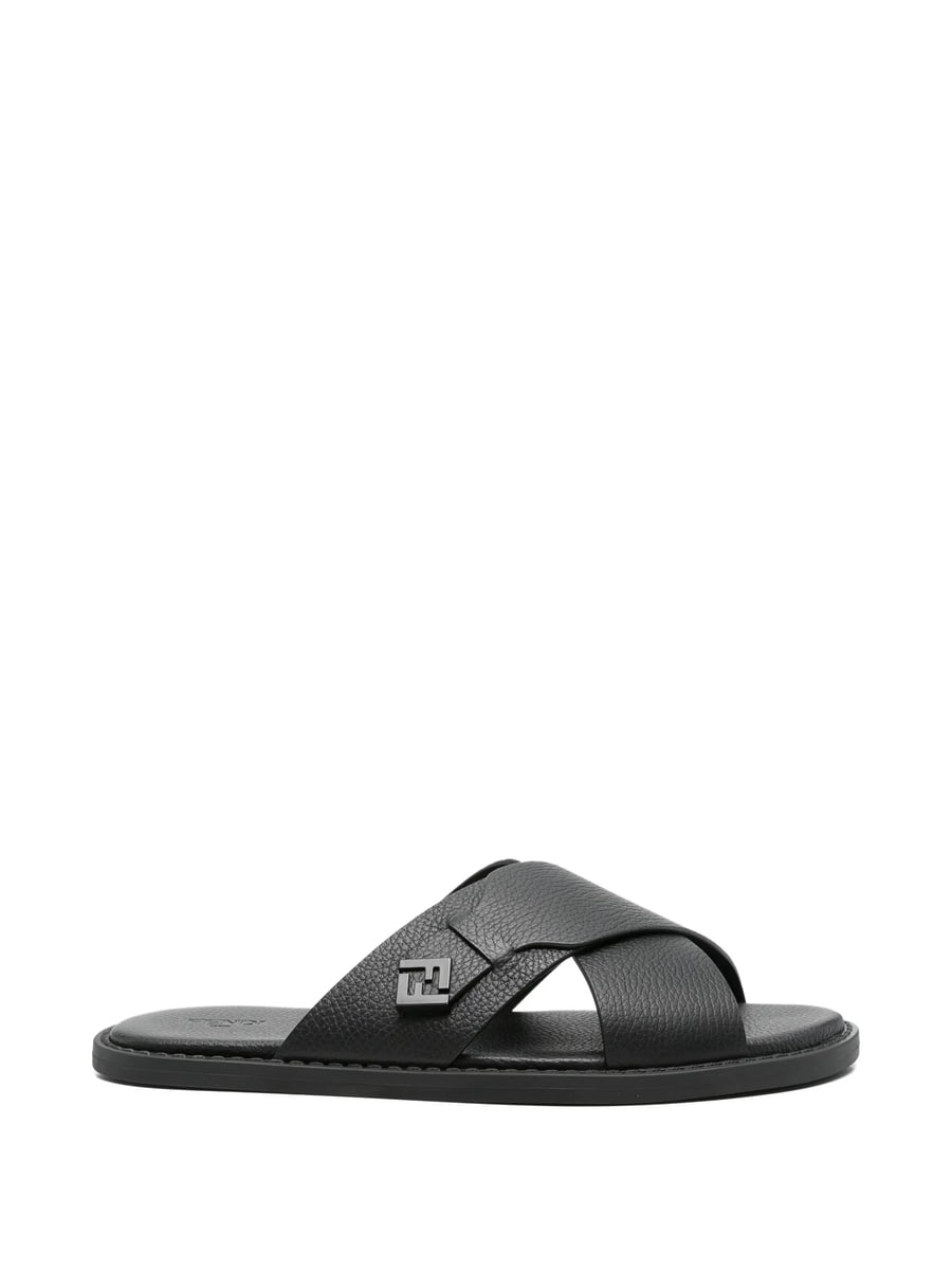Fendi Fendi FF-logo Crossover-strap Sandals