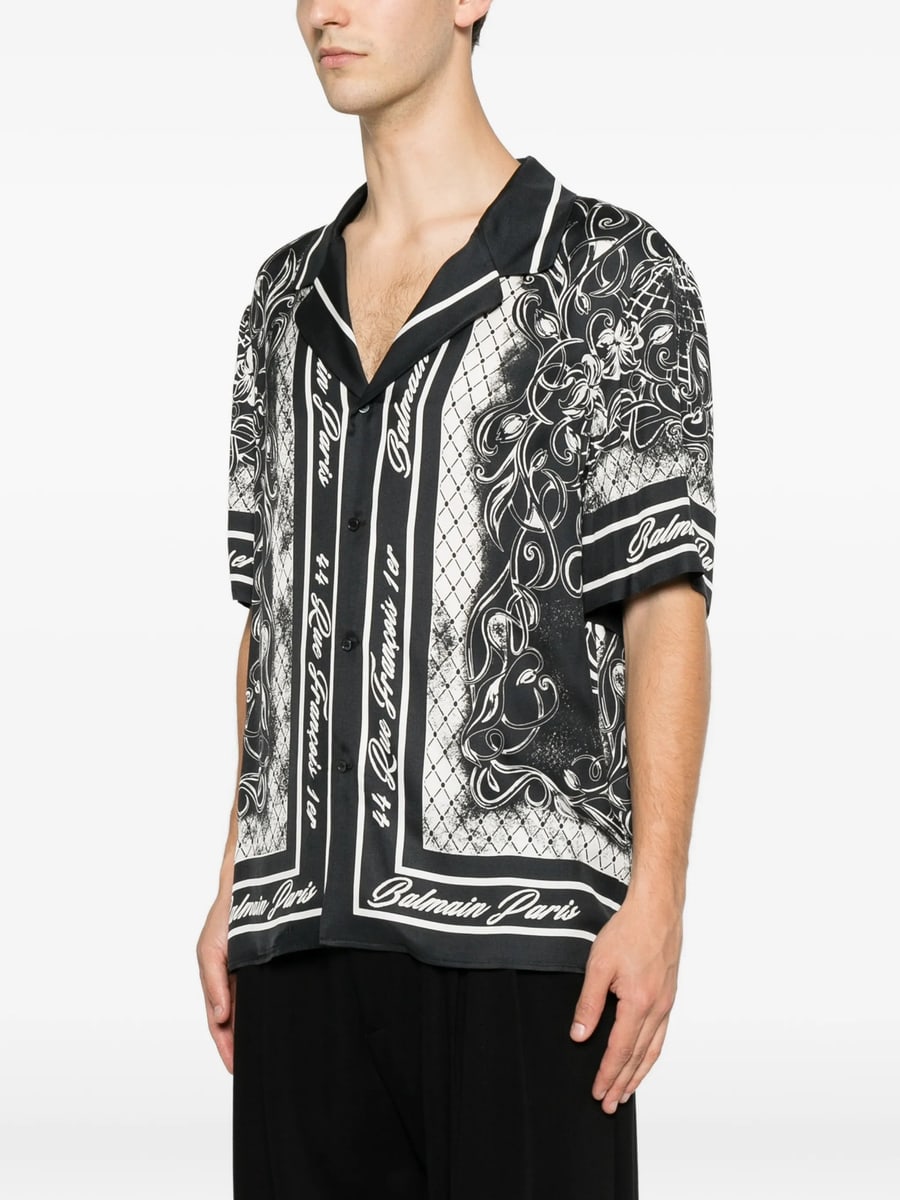 Balmain Balmain Baroque-print Shirt, view 3