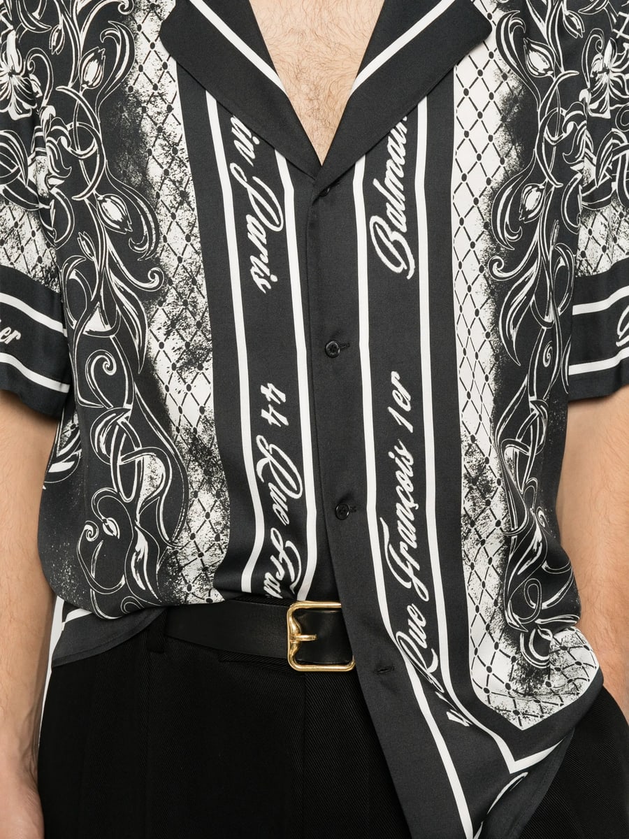 Balmain Balmain Baroque-print Shirt, view 4