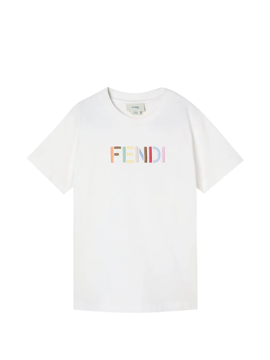 Fendi Fendi Embroidered Logo-patch T-shirt