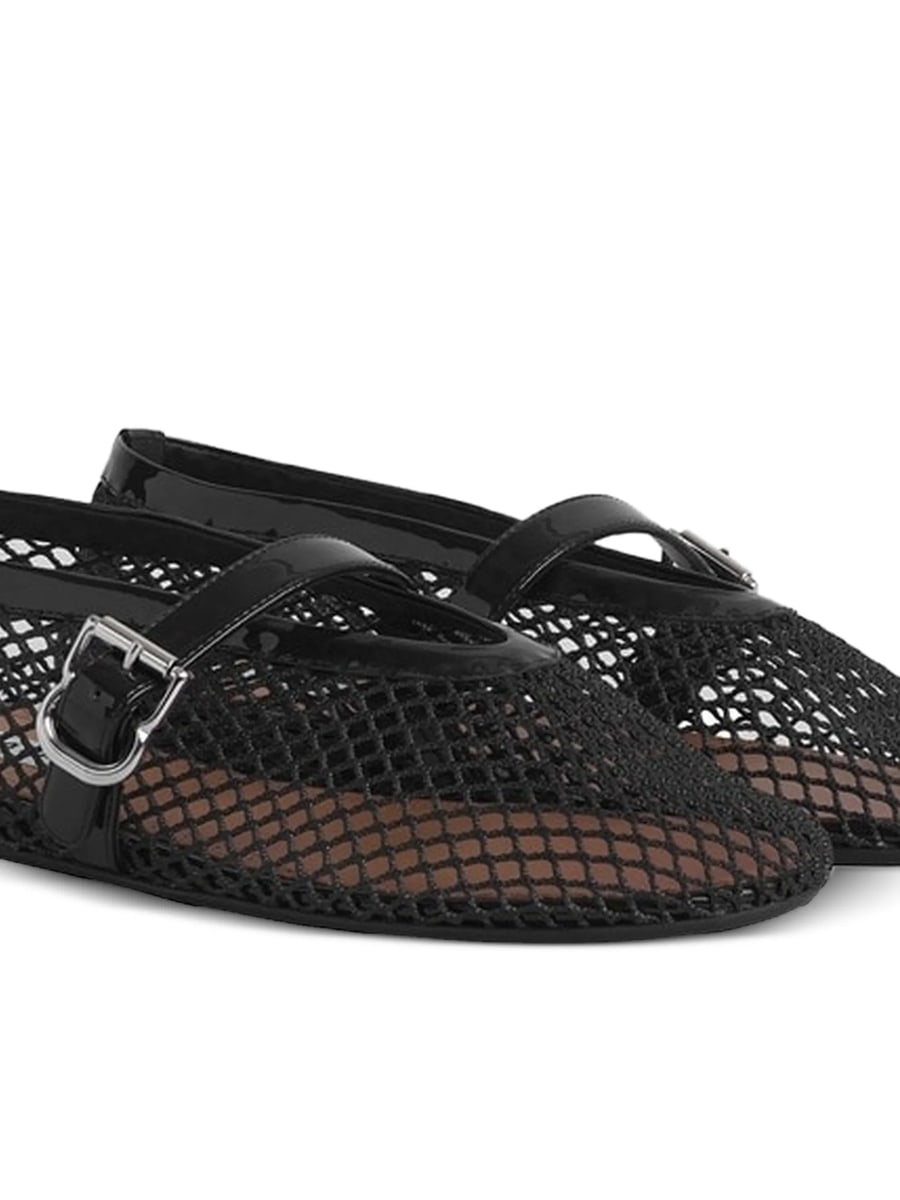 Alaïa Alaïa Fishnet Ballet Flats, view 4