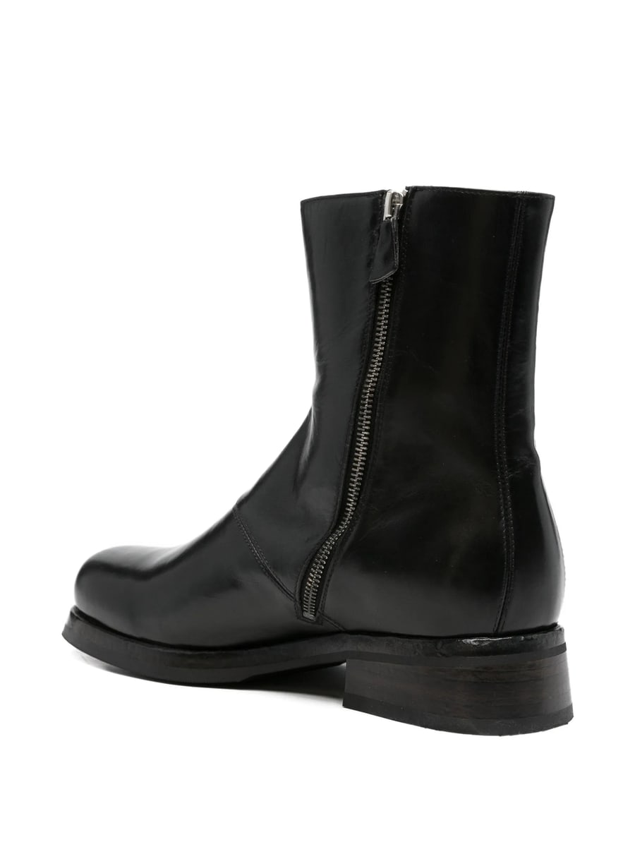 Eraldo Eraldo Side-zip Leather Boots, view 3
