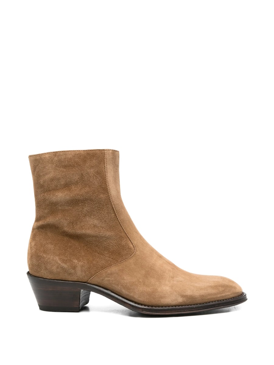 Eraldo Eraldo Suede Side-zip Cowboy Boots