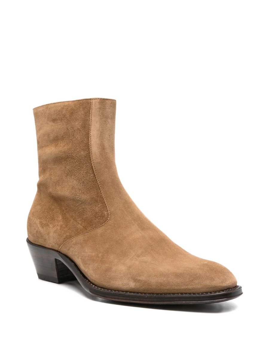 Eraldo Eraldo Suede Side-zip Cowboy Boots, view 3