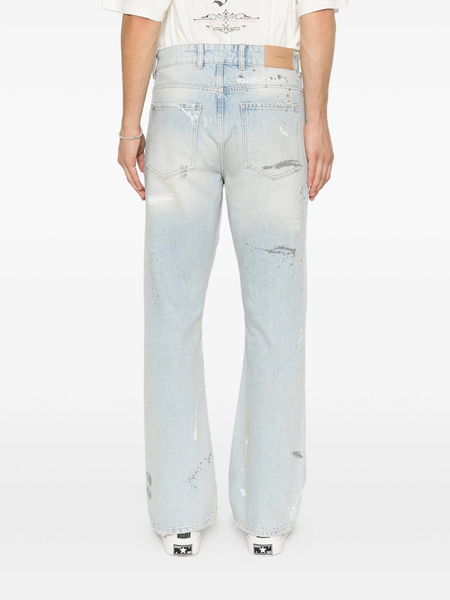 Represent Represent Paint-splatter Distressed Jeans, view 3