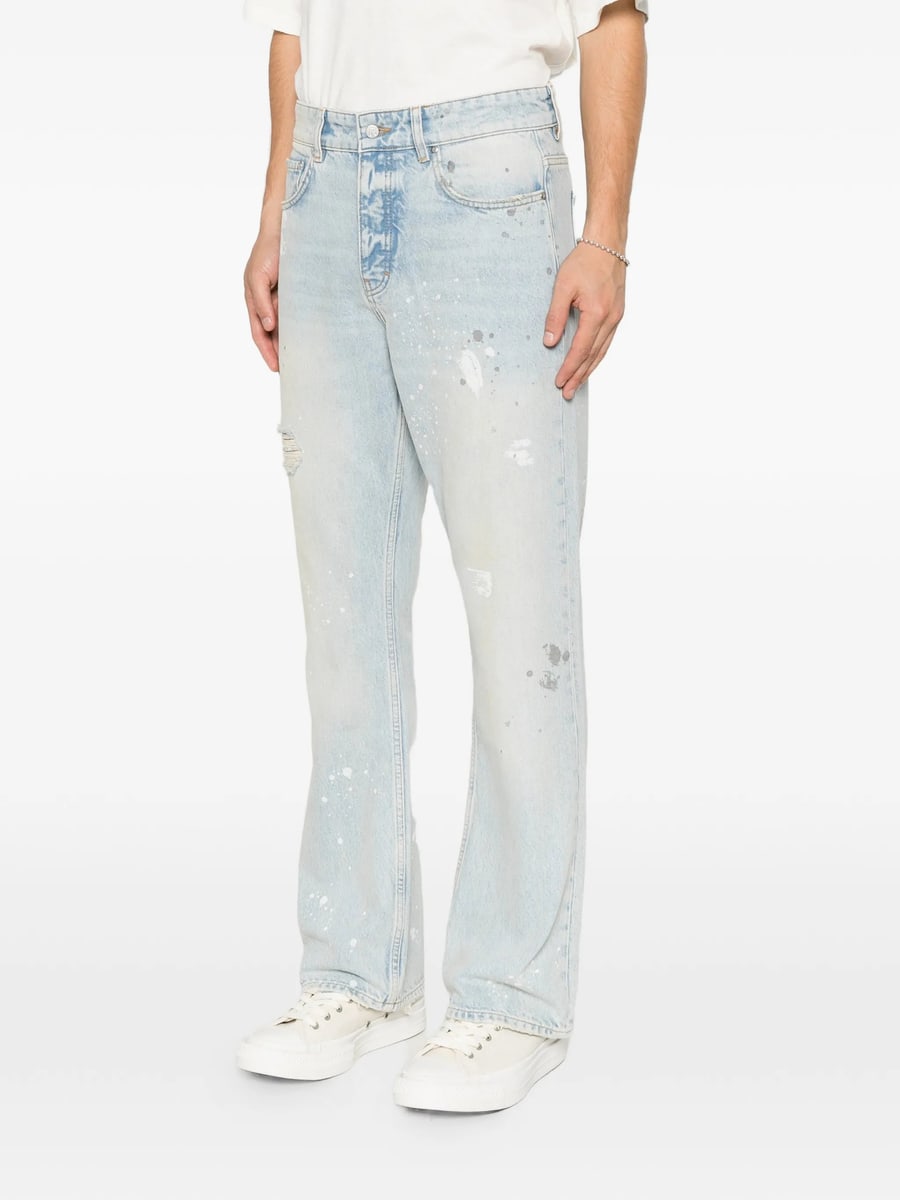 Represent Represent Paint-splatter Distressed Jeans, view 4