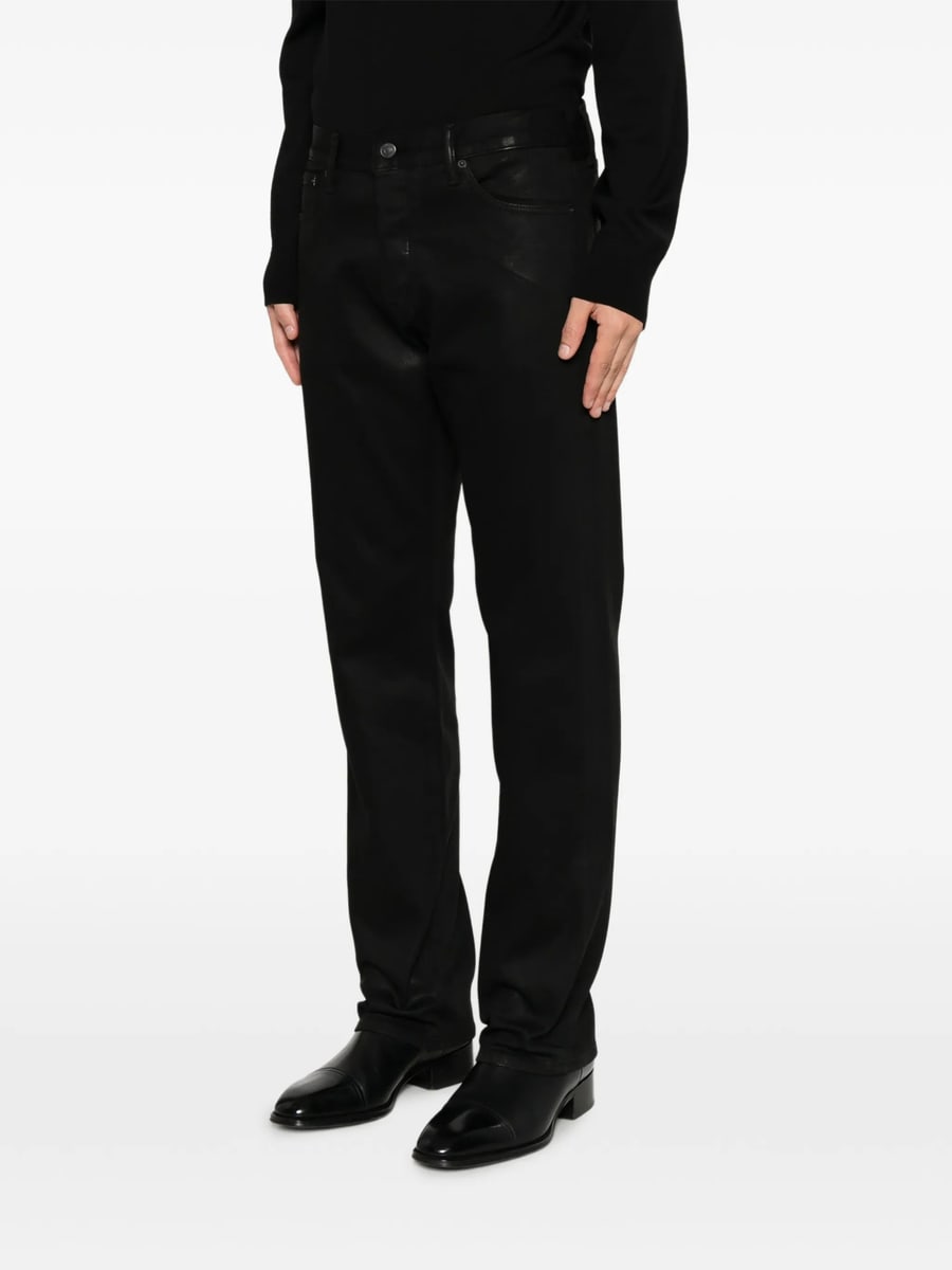 Tom Ford Tom Ford Coated Straight-leg Trousers, view 5
