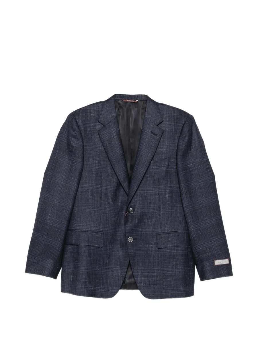 Canali Canali Check-pattern Notched-lapel Blazer