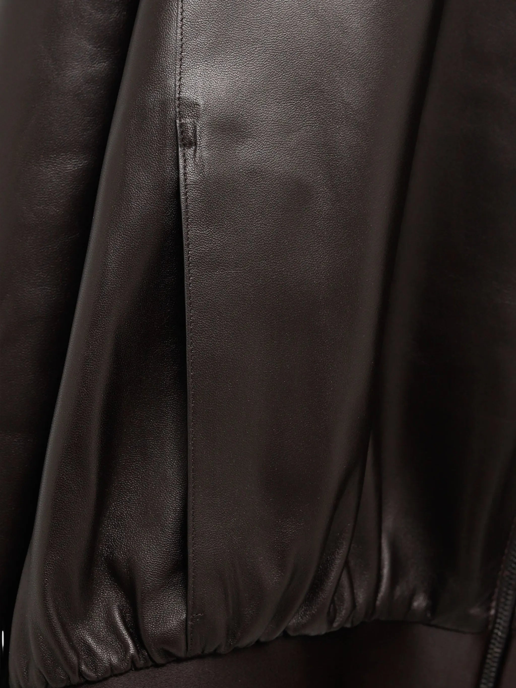 Gucci Gucci Nappa Leather Bomber Jacket, view 2