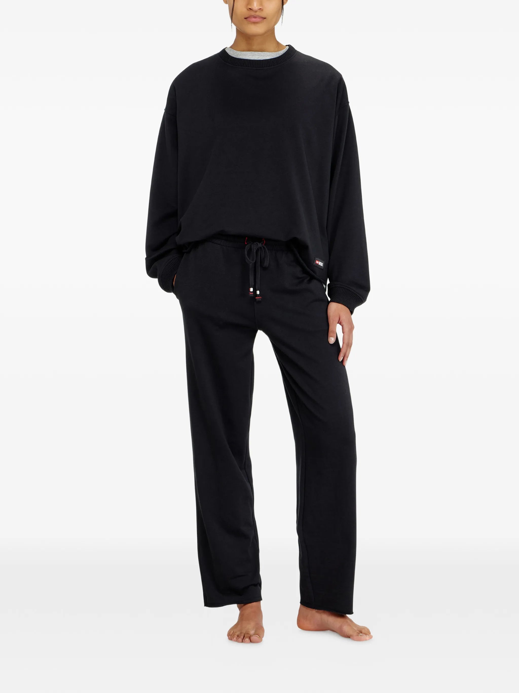 Diesel Diesel Peached Drawstring Cotton Track Pants, view 2