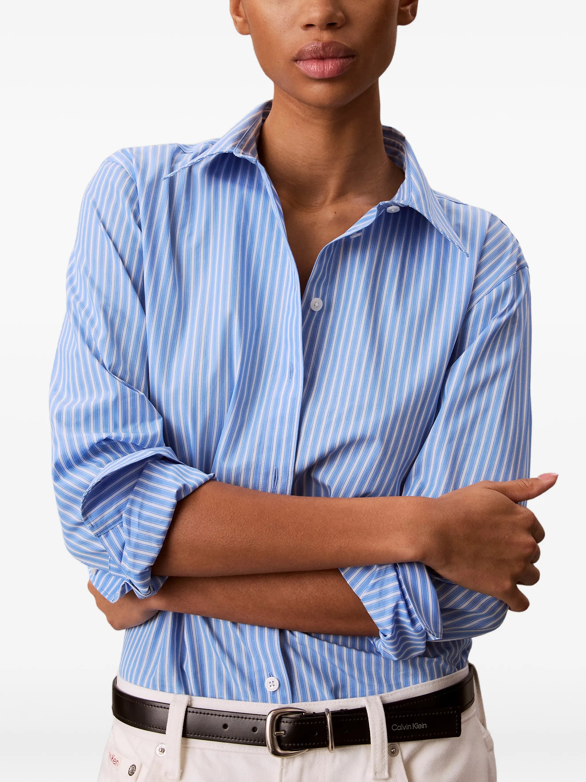 Calvin Klein Calvin Klein Vertical-stripe Shirt, view 2
