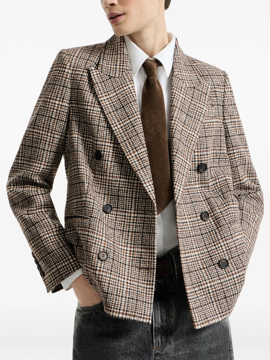 Brunello Cucinelli Brunello Cucinelli Prince Of Wales Blazer, view 2