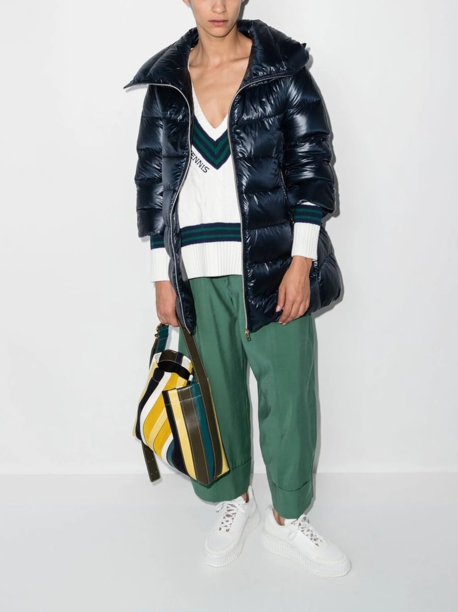Herno Herno Cleofe Cropped-sleeve Jacket, view 2