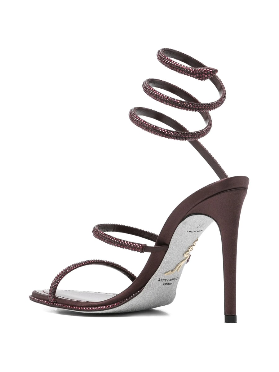 Caovilla Caovilla Cleo Crystal-embellished Sandals, view 3