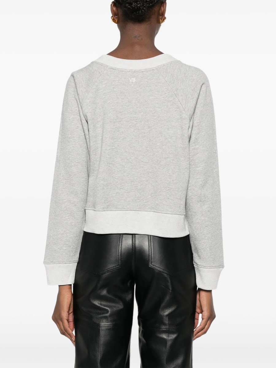 Victoria Beckham Victoria Beckham Slogan-print Raglan-sleeve Sweatshirt, view 5