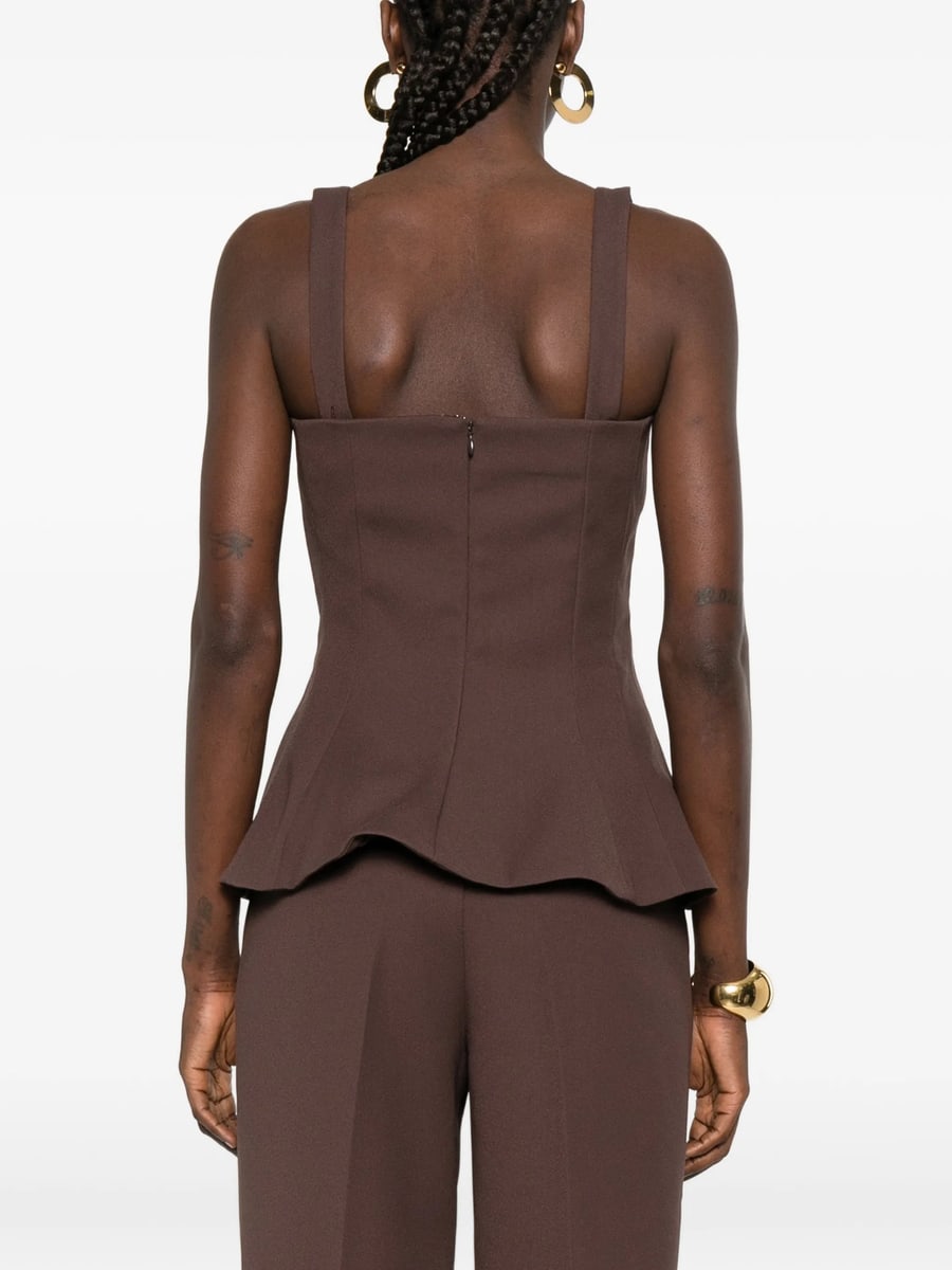 Stine Goya Stine Goya Square-neck Top, view 4