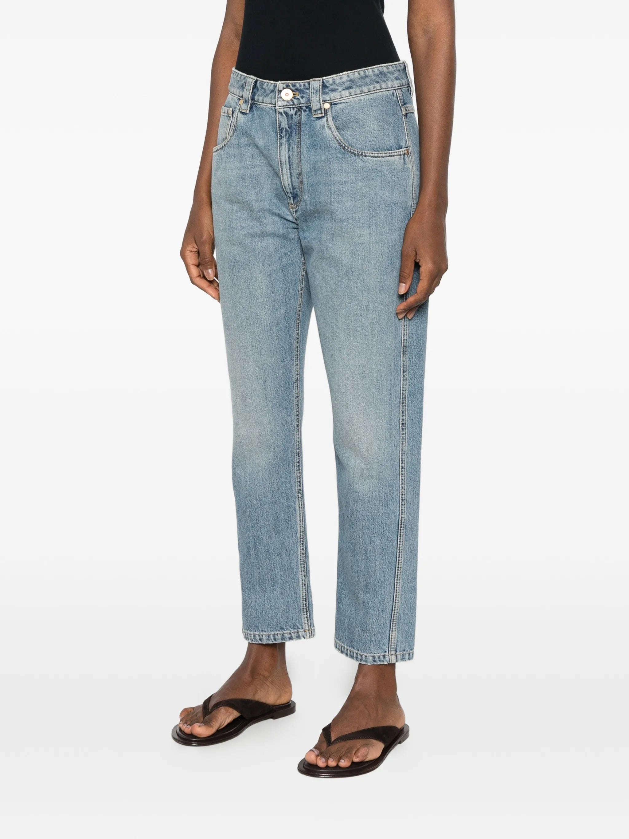 Brunello Cucinelli Brunello Cucinelli Logo-patch Jeans, view 2